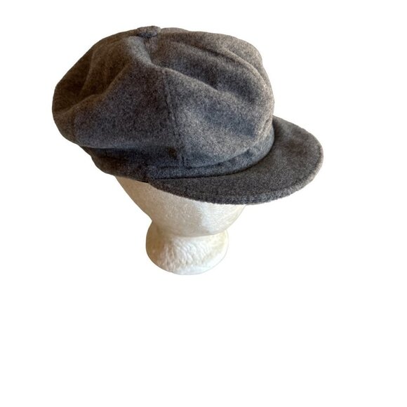 Nordstrom Gray Felt Pork Pie Cap Size Small - Picture 1 of 7
